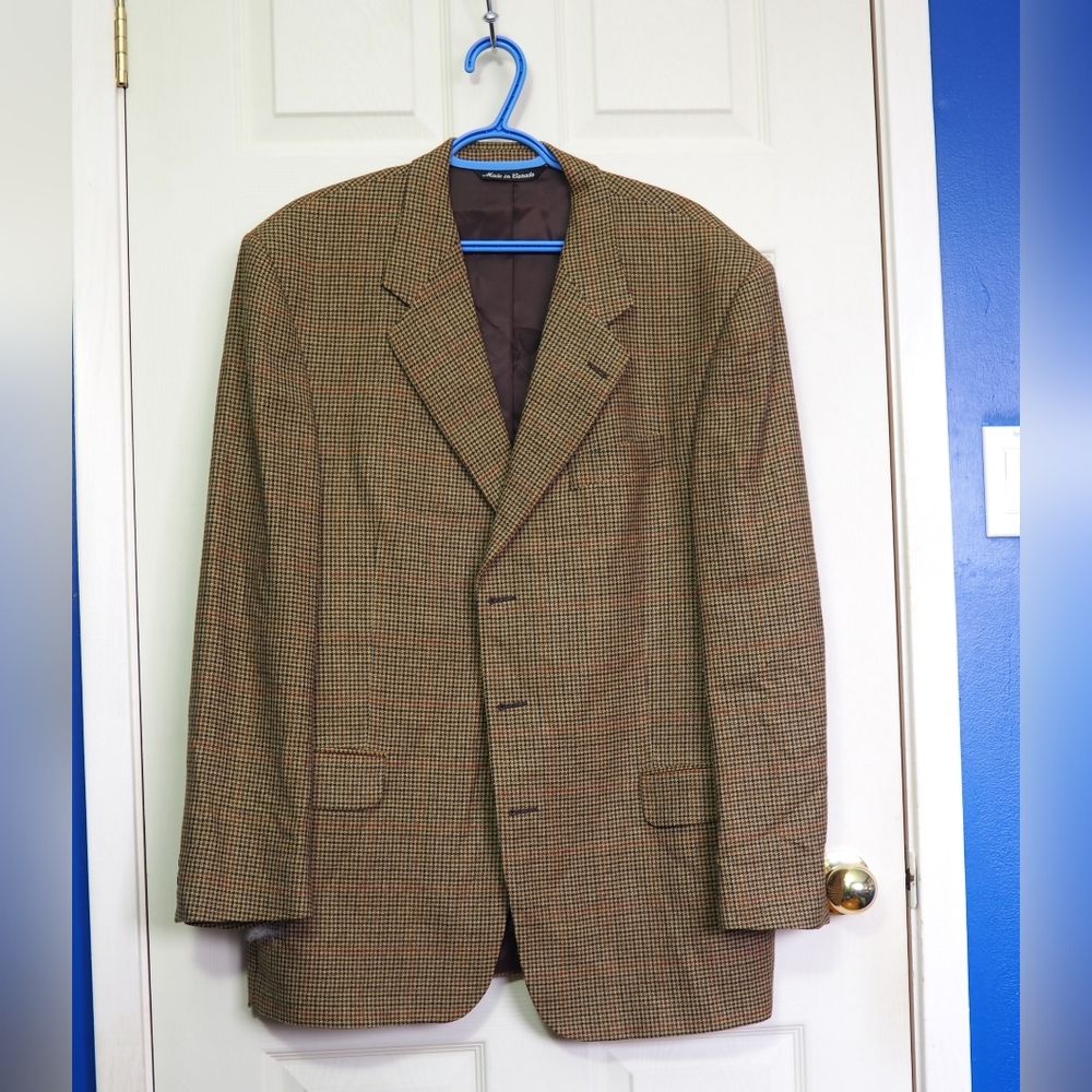 Men's Brown Wool Blazer